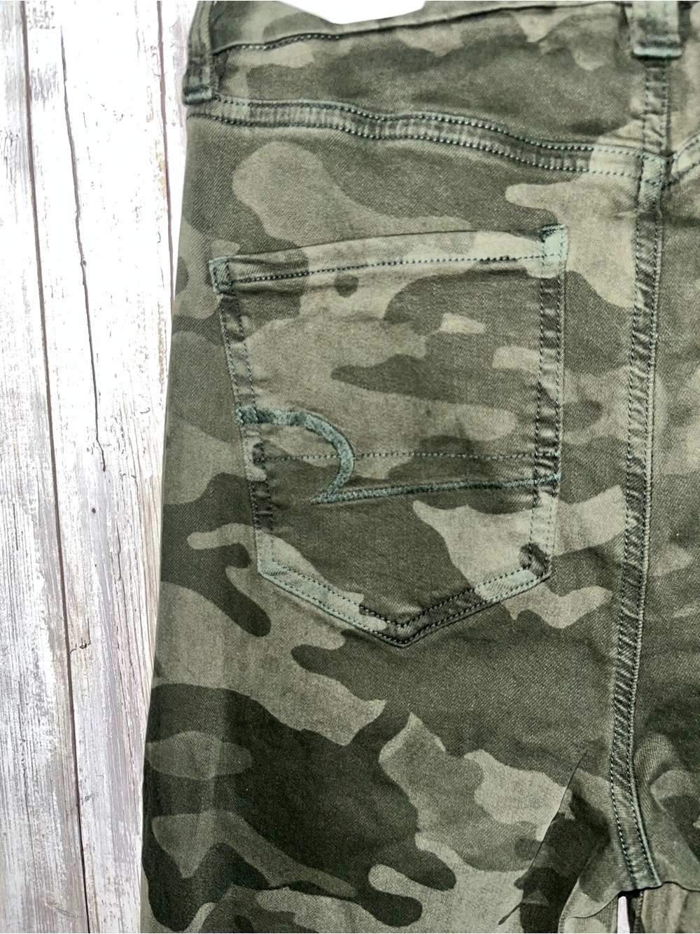 NWT American Eagle Camo Jeggings Next Level Stretch High Rise Skinny Jeans  4 - Picture 9 of 11